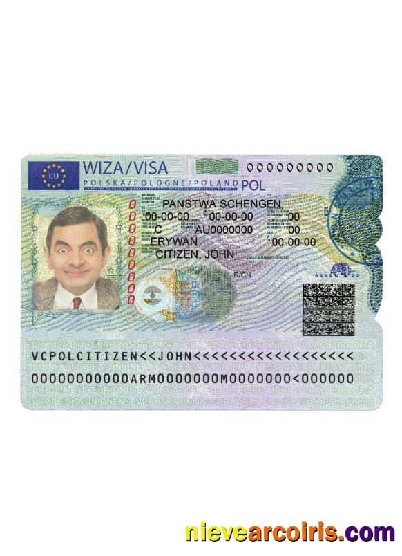 Poland Schengen Visa Version 2 Sample