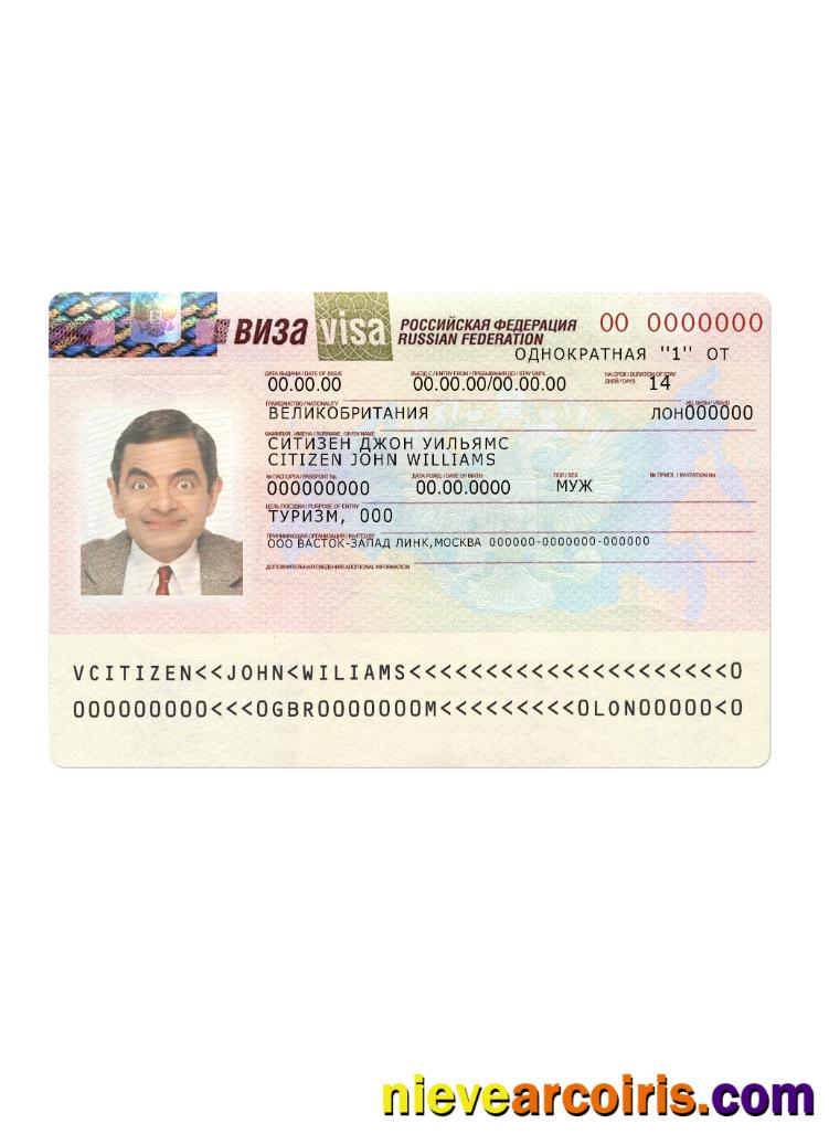 Russian Federation New Visa Photolook