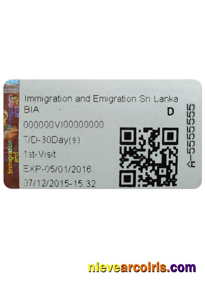 SRI LANKA IMMIGRATION AND EMIGRATION Photolook