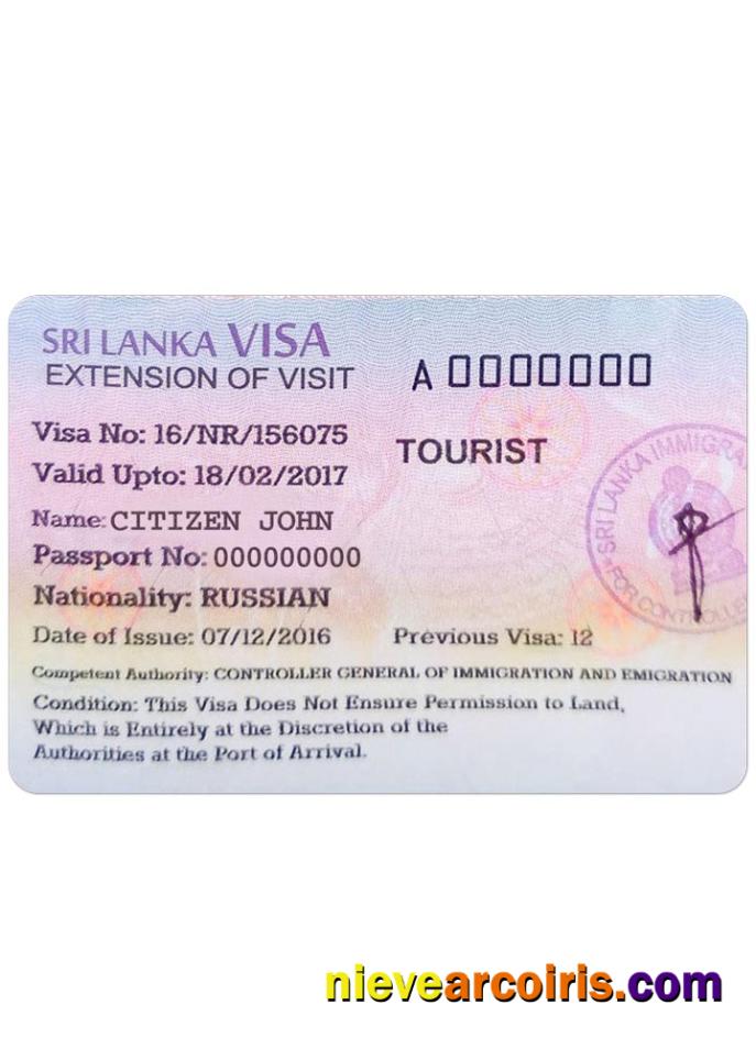 SRI LANKA Tourist Visa Preview
