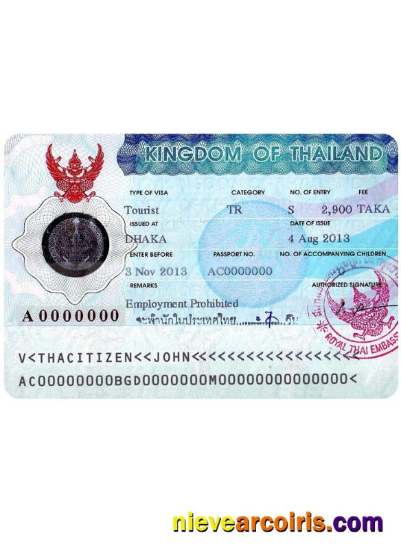 THAILAND Visa Preview