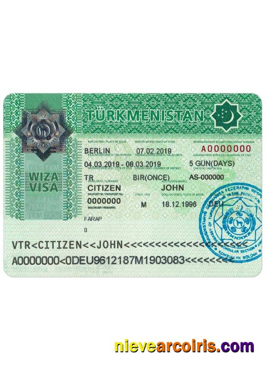 TURKMENISTAN Visa Photolook