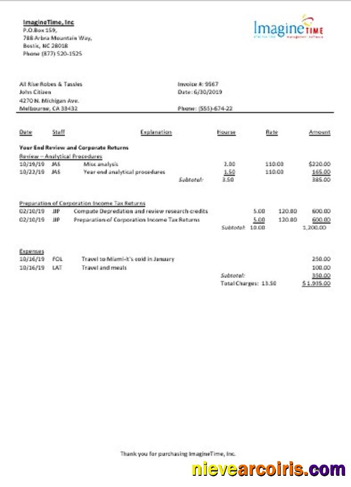 Australia Imagine Time Utility Bill Template