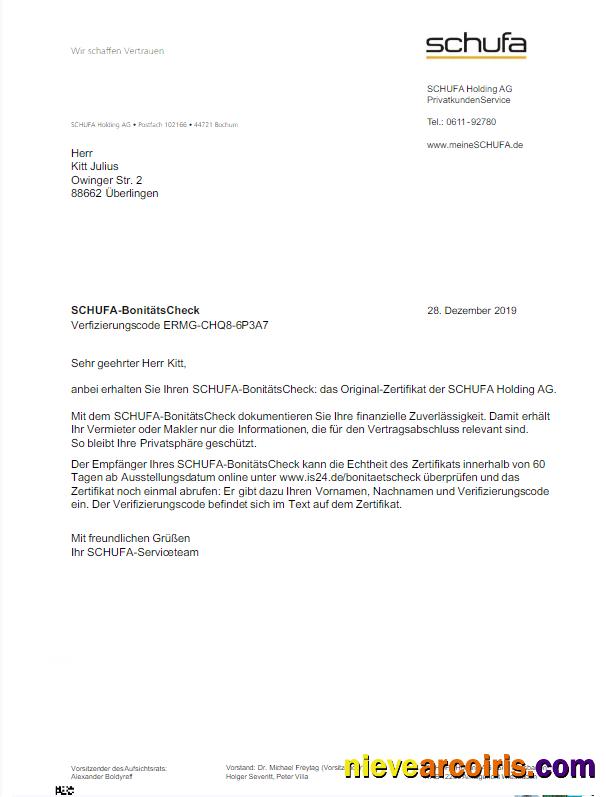Professional GERMANY SCHUFA Utility Bill Word And PDF Template