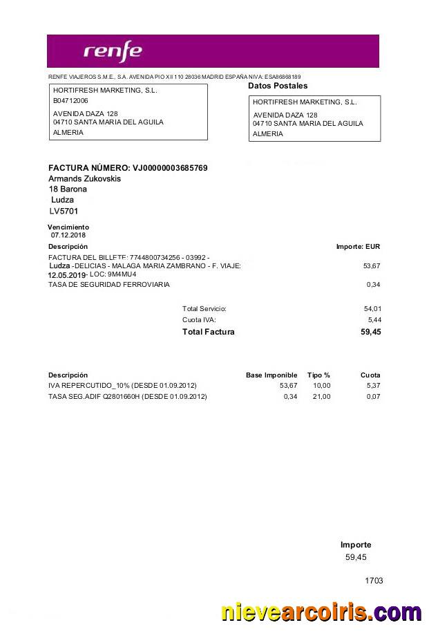 Professional Latvia Renfe Utility Bill Template, Fully Editable In PSD Format