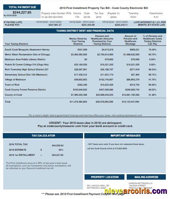 Editable USA COOK COUNTRY ELECTRONIC BILL Utility Bill Word And PDF Template