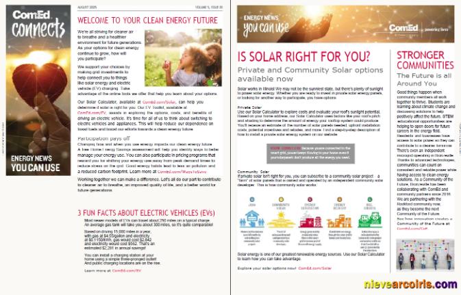 Editable USA ComEd Utility Bill Template In Word And PDF Formats, 4 Pages, 3 4 Pages