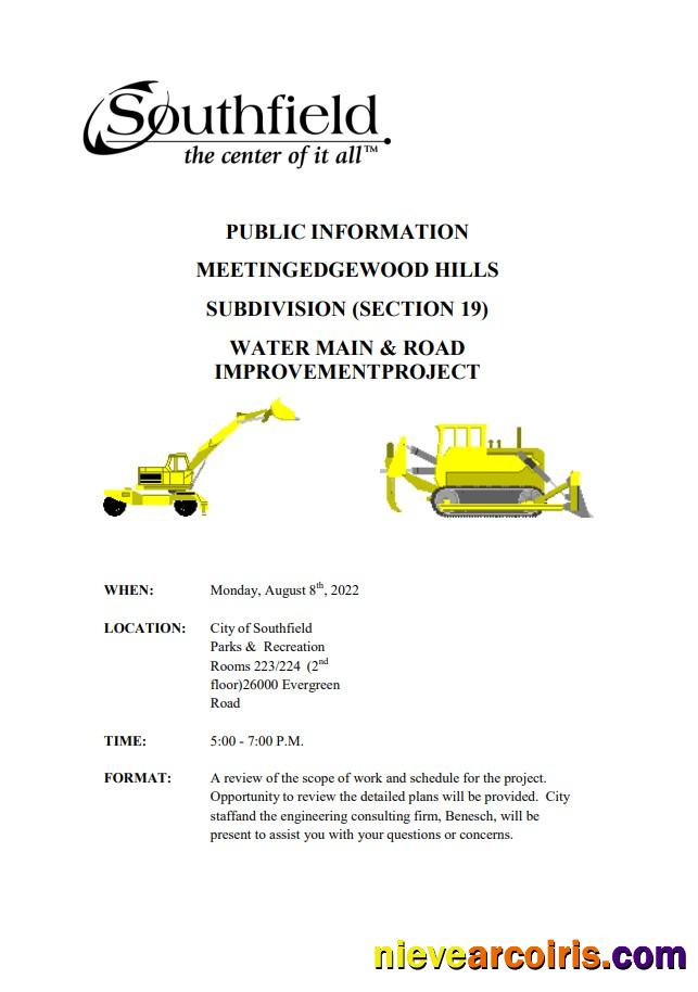 Premium USA Michigan City Of Southfield Utility Water And Construction Shut Off Notice, Word And PDF Template, 3 Pages 3