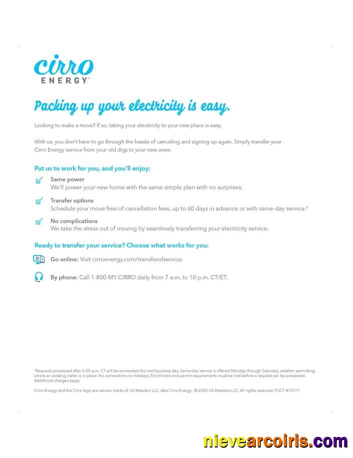 Editable USA Texas Cirro Energy Utility Bill Template In Word And PDF Format (3 Pages) 3