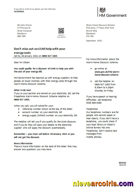 Premium United Kingdom HM Government Warm Home Energy Utility Bill Template In Word And PDF Format