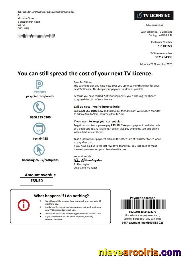 Professional United Kingdom TV Licensing Utility Bill Template In Word And PDF Format